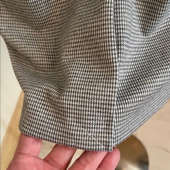 ANN TAYLOR NWOT Career Grey/White Houndstooth 2 Pocket/Button Classic Blazer 12 - Picture 8 of 16